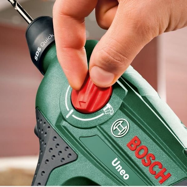 Bosch sladdlös borrmaskin - Uneo (Levereras med 2 batterier 12V-2,5 Ah + laddare) Grönt och svart