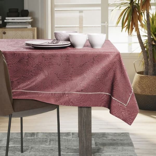 Bordduk - Gaia - 110x140 cm - Växtrosa - Fläckavvisande polyester rosa