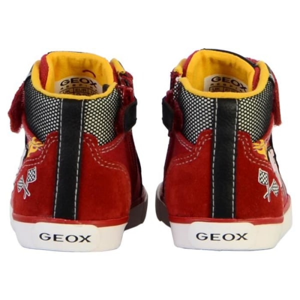 Geox Kilwi barnsneaker - GEOX - Hög version - Röd/Svart - Scratch - Läder röd svart 23