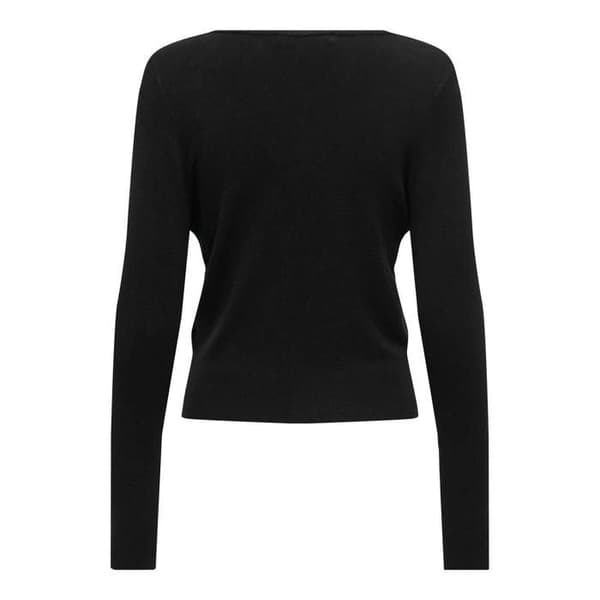 Pull col en V kvinna Only Venice - svart svart M