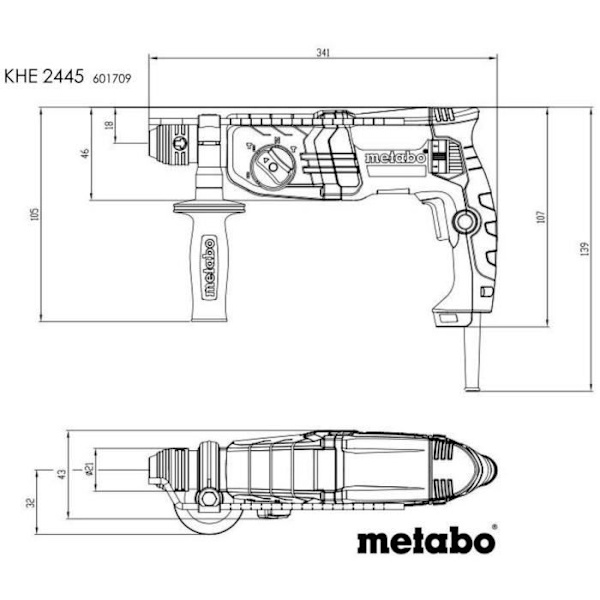 Kombiborrmaskin Box - METABO - Grön