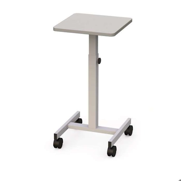 MAUL Bord 38 x 38 cm - med hjul - grå - metall - 1 styck grå