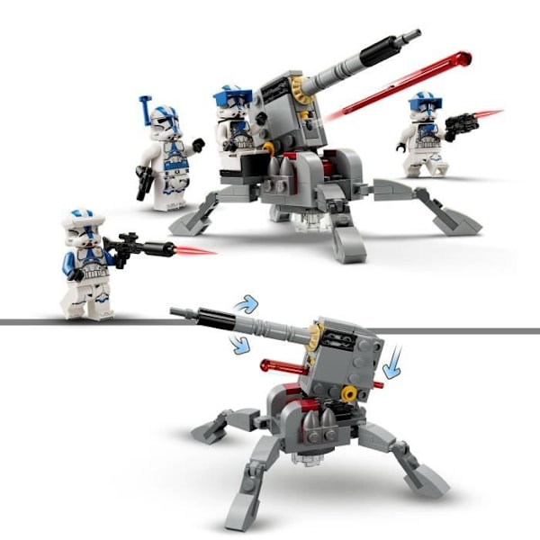 LEGO® Star Wars 75345 501st Legion Clone Troopers Battle Pack, leksak med kanon Flerfärgad