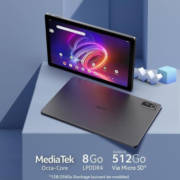 Tablett - ACER - Iconia Tab P11 - 11'' 2K WUXGA IPS - 128 Go - 8 Go RAM - Android 14