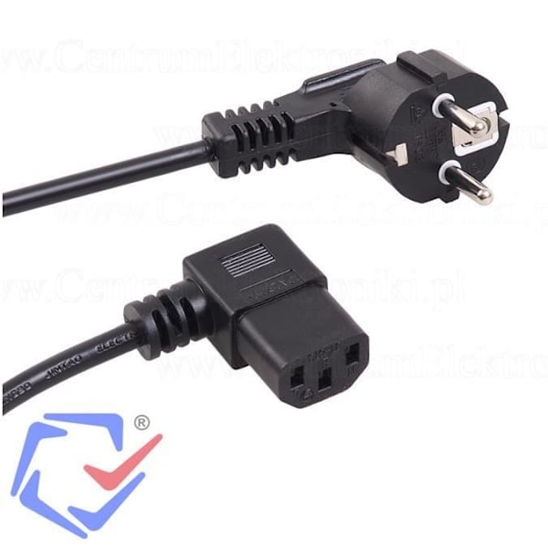 Strömkabel - Maclean - MCTV-804 - 5m - EU-kontakt - 3 stift