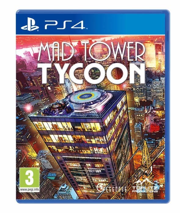 PS4-spel - TOPLITZ - Mad Tower Tycoon - 100 våningar - Skyscraper management - Elevators & events