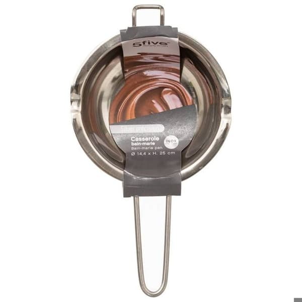 Kastrull med vattenbad i rostfritt stål 14cm - 5 five simply smart Pengar