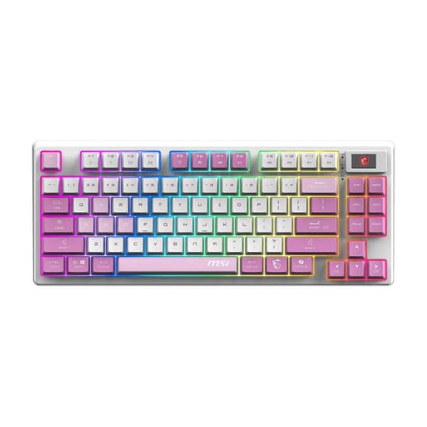 Klarvett mekanisk - MSI - FORGE GK600 TKL W - Lila - USB - TKL