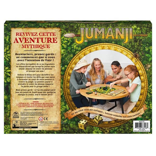 Jumanji the game - SPIN MASTER - Retro Edition - Brädspel för hela familjen eller mellan vuxna Flerfärgad