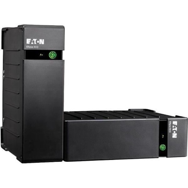 Inverter - EATON - Ellipse ECO 800 USB FR - Off-line UPS - 800VA (4 franska uttag) - Standard blixtavledare - USB-port - EL800USBFR Svart