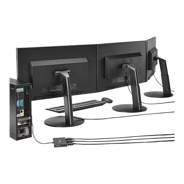 Videokoncentrator - STARTECH.COM - MSTMDP123HD - Mini DisplayPort till 3x HDMI - MST-hub - Svart