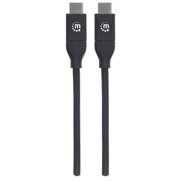 Manhattan USB 2.0 Typ C anslutningskabel, 2 m svart - 355247