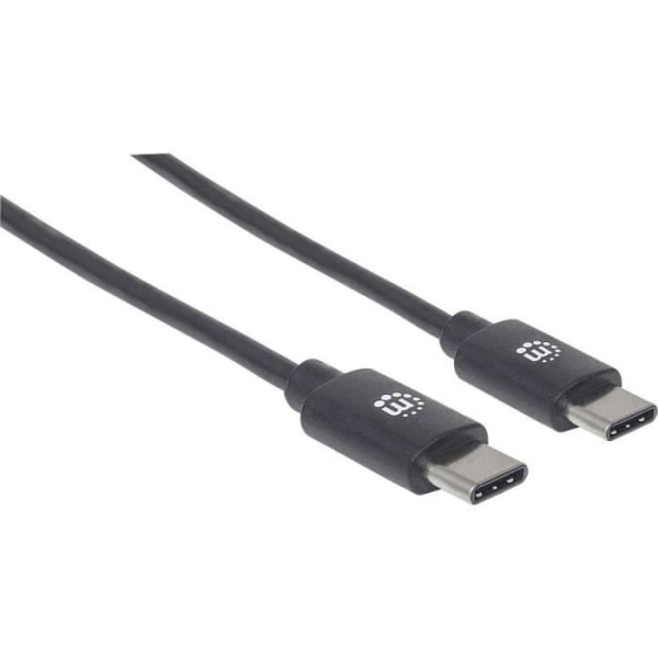 Manhattan USB-kabel USB 2.0 USB-C hane 3,00 m svart 354882