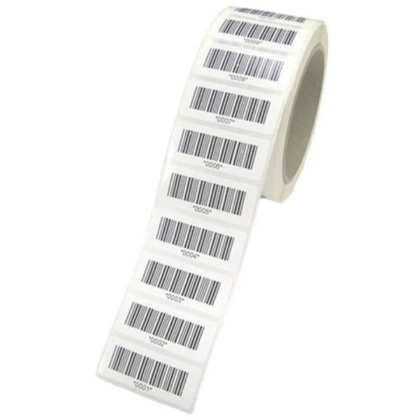 Streckkoder - HT Instruments - 2008555 - Självklibbande PVC - 1000 stycken - 4x1,5 cm