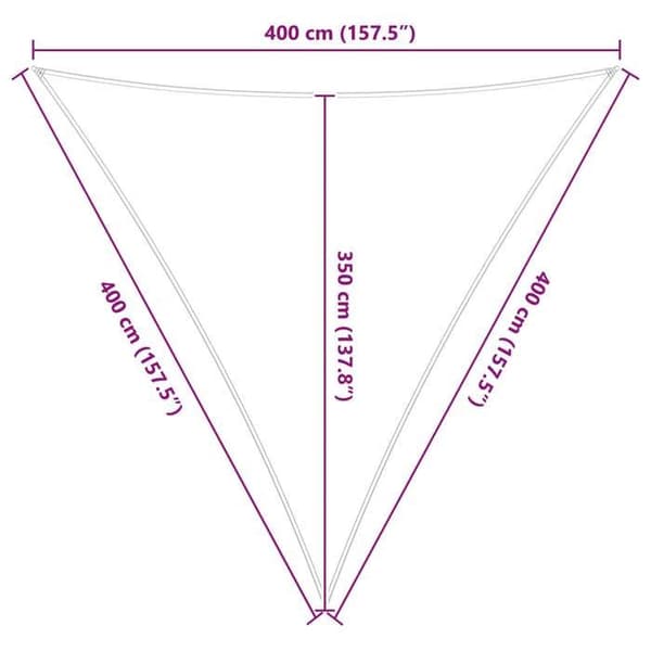 vidaXL Ljusgrå och vit skugga 4 x 4 x 4 m 42031204