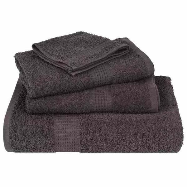 vidaXL Handdukar 50 stycken FROGN Anthracite 30 x 30 cm 100 % bomull 136676