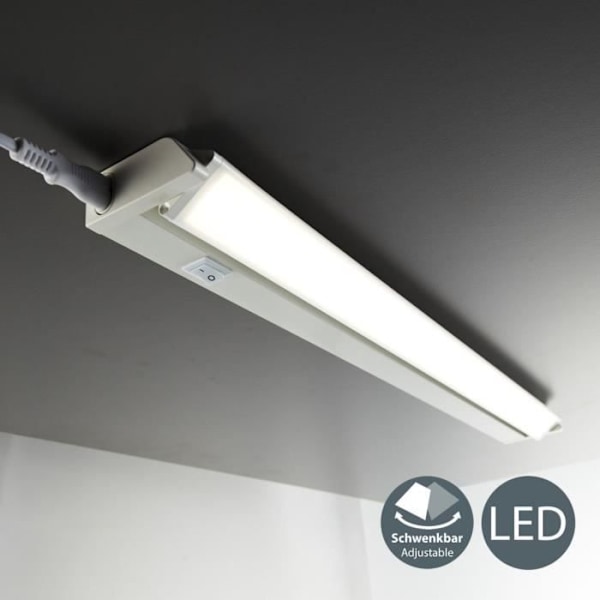 Justerbar LED-list 230V 9W belysning bänkskiva kök verkstadsskåp