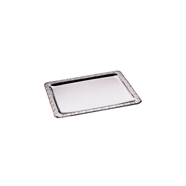 Serveringsplatta - APS - Rektangulär - Polerad rostfritt stål - 420 x 310 mm - Diskmaskinskompatibel Polerat rostfritt stål