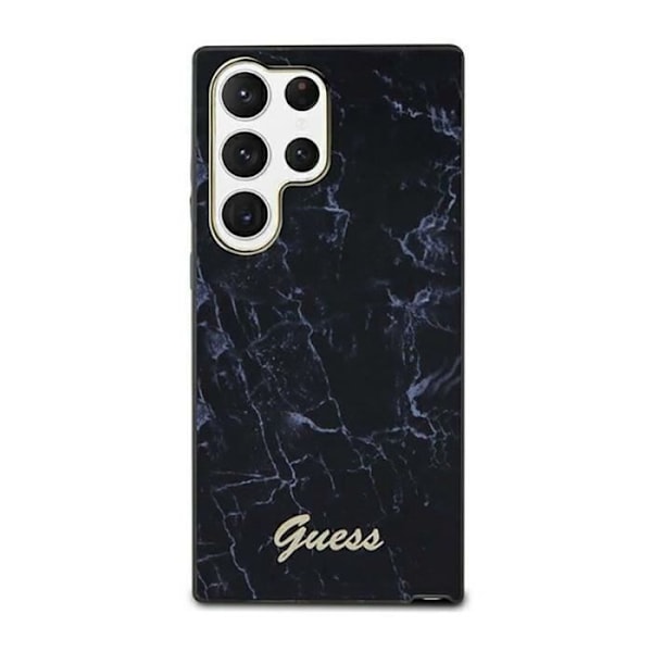 Guess Collection Marble - Fodral till Samsung Galaxy S23 Ultra (svart) - 3666339117399