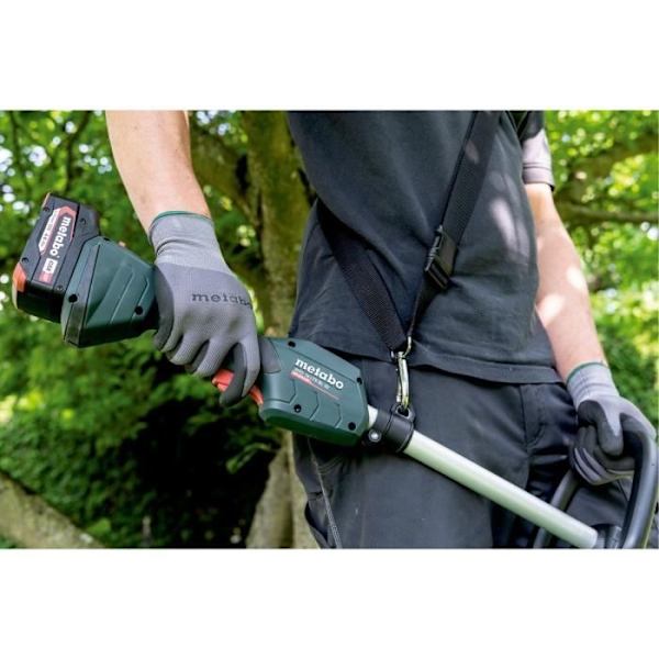 Batteridriven grästrimmer - METABO - RTD 18 LTX BL 30 - Borstlös motor - Snabb trådförändring Grön