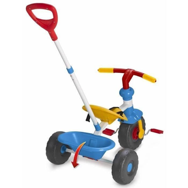 Baby Trike 3 in 1 trehjuling - FEBER - Blå - För bebisar från 1 år 3 i 1 trike