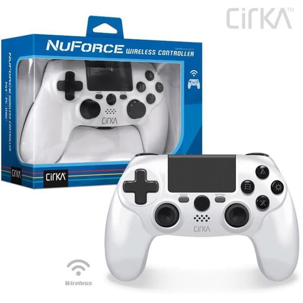 Spelkontroll - Cirka NuForce - Trådlös - Kompatibel med PS4/PC/Mac - Vit Vit