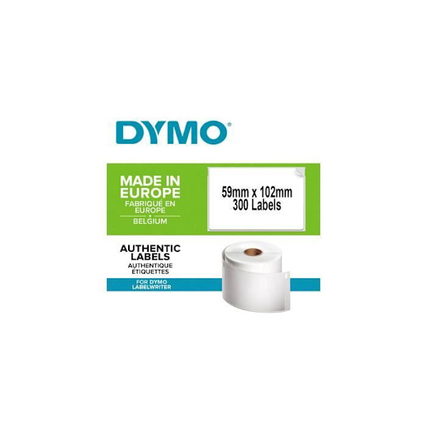 Dymo LabelWriter Box med 1 rulle med 300 starka fraktetiketter, 59 mm x 102 mm