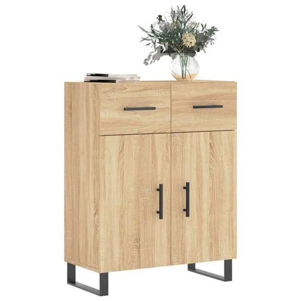 vidaXL Buffé eksonoma 69,5x34x90 cm ingenjörsträ 828007
