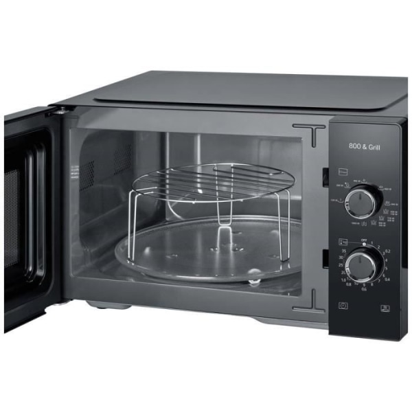 Severin 7785 Svart mikrovågsugn 800 W grillfunktion, timerfunktion