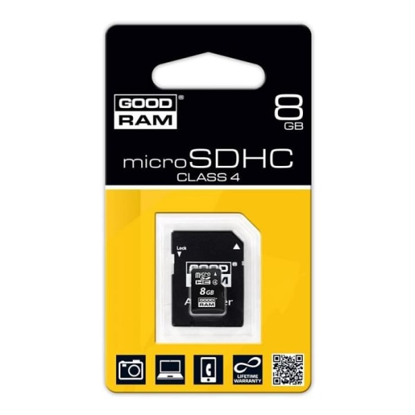 8GB Micro SDHC minneskort - Klass 4 - GoodRam 35bb | Fyndiq