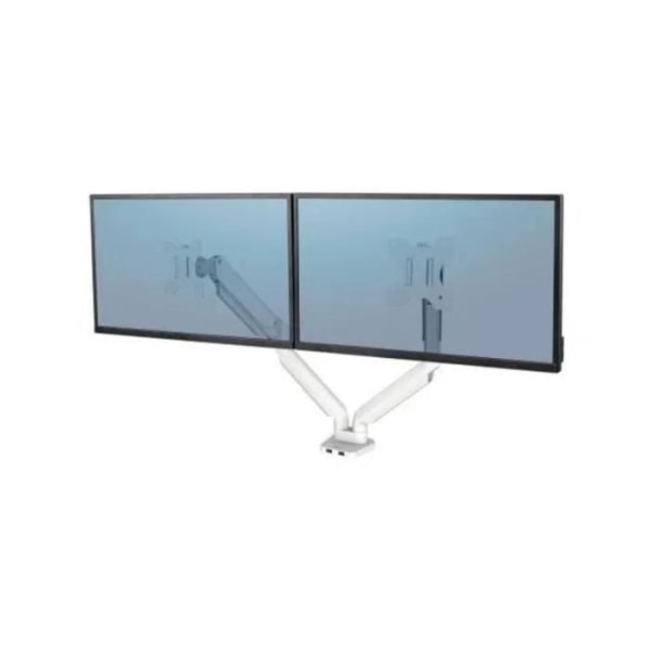 Fellowes dubbel monitorarm - Platinum Series - Vit - Tiltbar - För 32"-65" skärmar