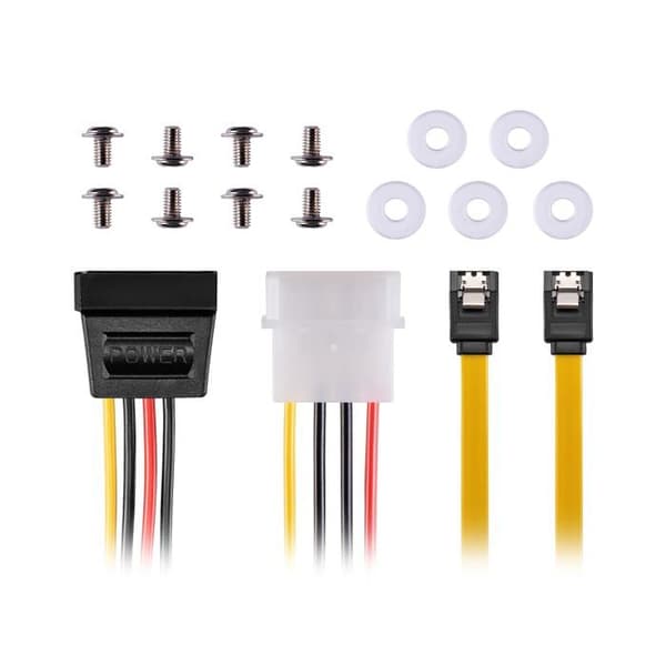 Sonero SSD-hårddisk - X-SATA-SET01 - ® SSD-monteringsramkit, inklusive 2,5'' till 3,5'' SSD, tillbehör