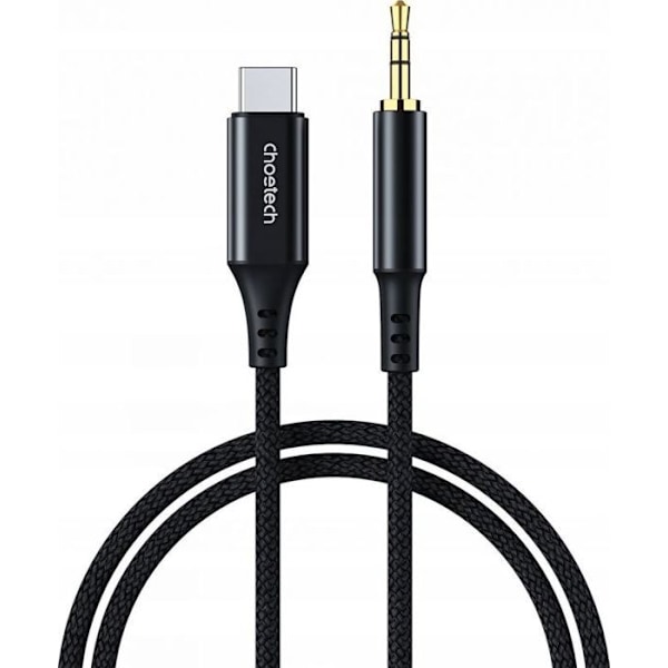 Ljudmottagare - ljudsändare Choetech AUX008 USB-C / mini jack 3,5 mm 2 m - svart