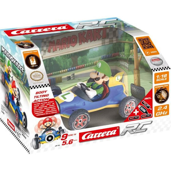 CARRERA-LEKSAKER - 2,4 GHz Mario Kart™ Mach 8, Luigi Flerfärgad