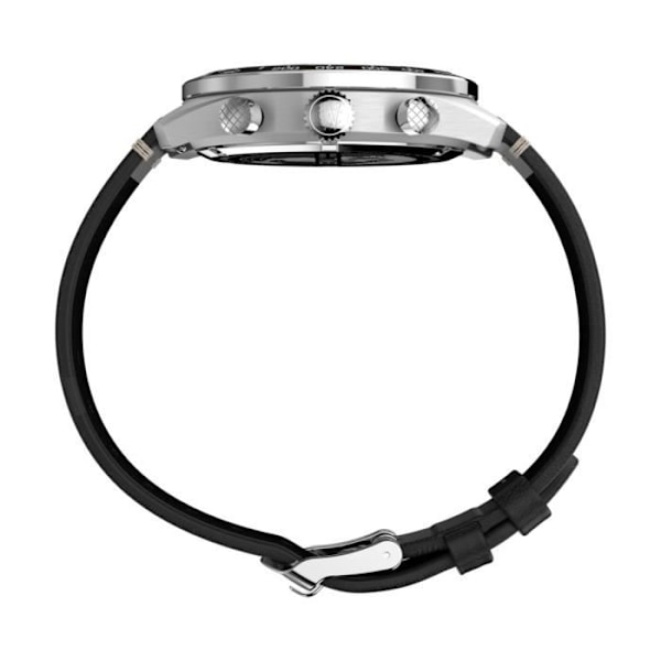 Klocka - Timex - TW2Y18600 - Svart Läder - 41 mm - Vattentålig 10 bar Svart
