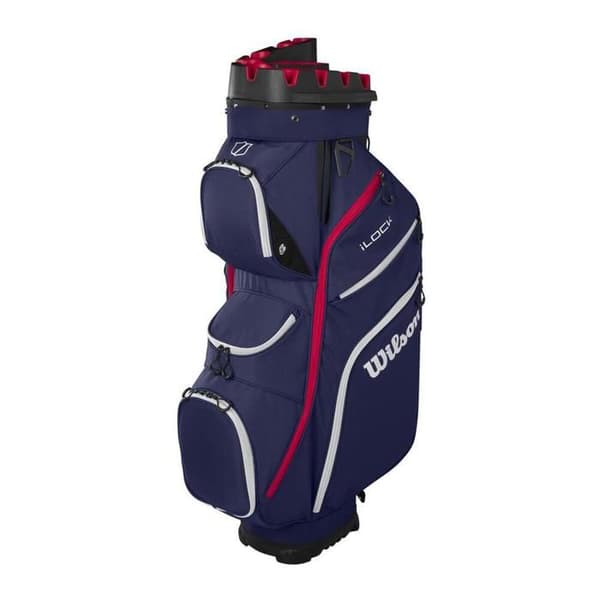 Wilson I-Lock Cart Golfbag blå
