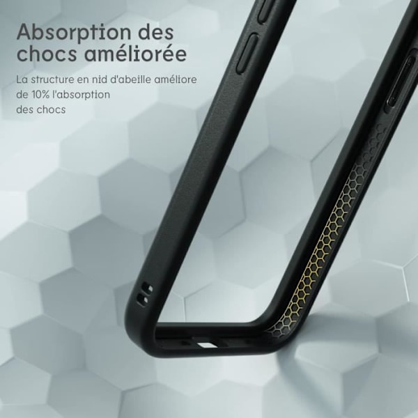 RhinoShield Bumper Case Kompatibel med iPhone 13 Mini CrashGuard NX - Anpassningsbar Tunn Skydd - Svart Svart