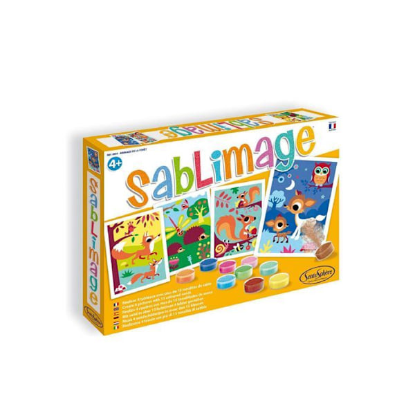 Sablimage Djur i skogen Flerfärgad