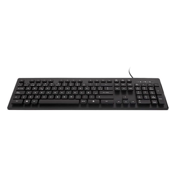 Unykach - 50541 - KB 901 USB QWERTY-tangentbord Svart - Tangentbord (Standard, USB, Membrantangentbord, QWERTY, Svart)