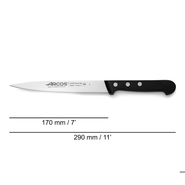 Filékniv 17cm - Universal
