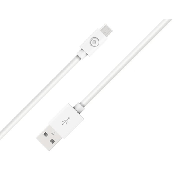 USB A/micro USB-kabel 1,2m Vit - 100% återvunnen plast Bigben