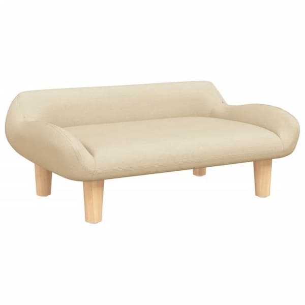 vidaXL Barnsoffa crème 70x40x24 cm tyg, mini soffa, mini soffa-stol, mini soffa för barn, soffa 3196343