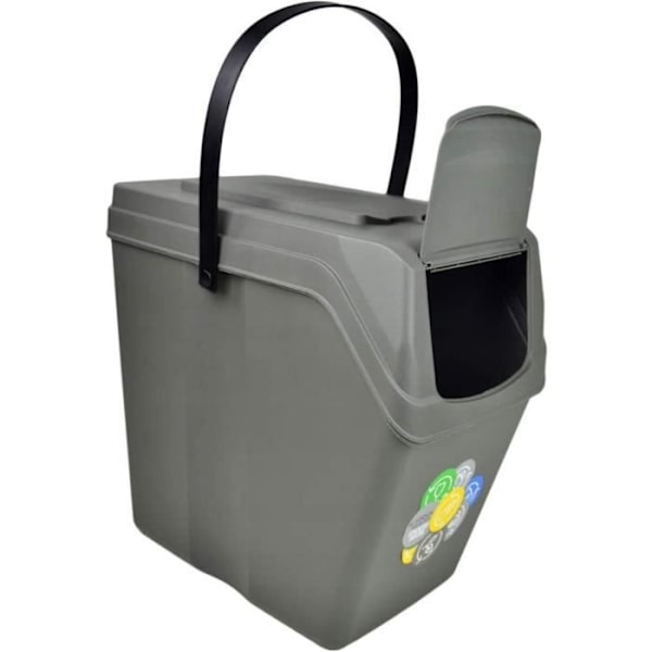 Sorteringskärlsats 5x25 L grå ISWB25S5 Sortibox Grå