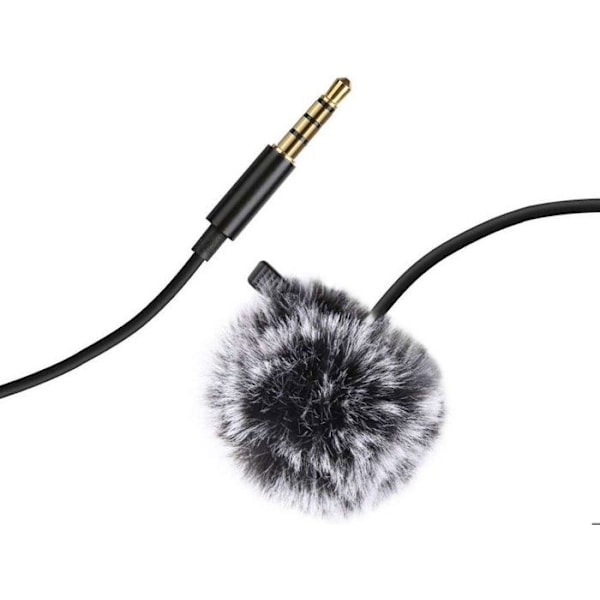 Lavalier-mikrofon - Puluz - PU424 - 1,5 m - 3,5 mm - rundstrålande