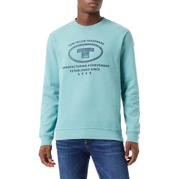 Tom tailor sweatshirt - 1032929 -, träningsoverall för män Salvia jag