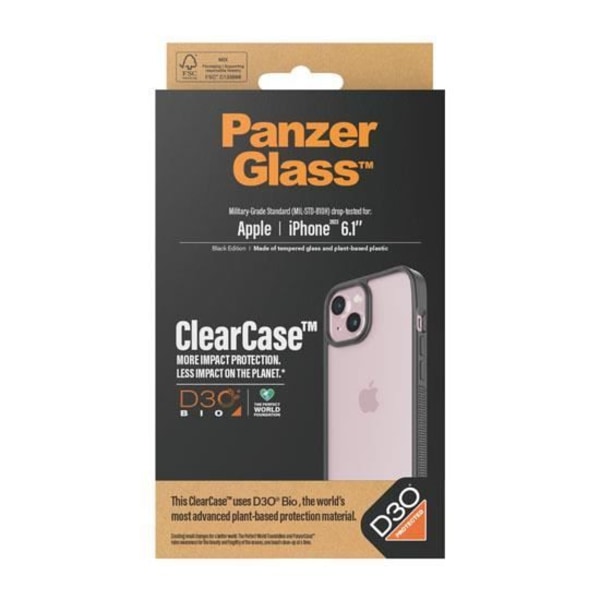 PanzerGlass ClearCase D3O-fodral för iPhone 15