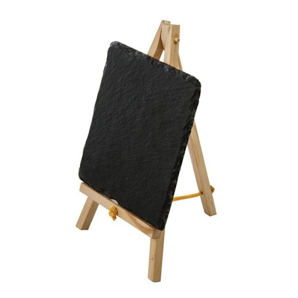 Trästafli för skiffer - Olympia - 210x120mm - Brun - Blandad