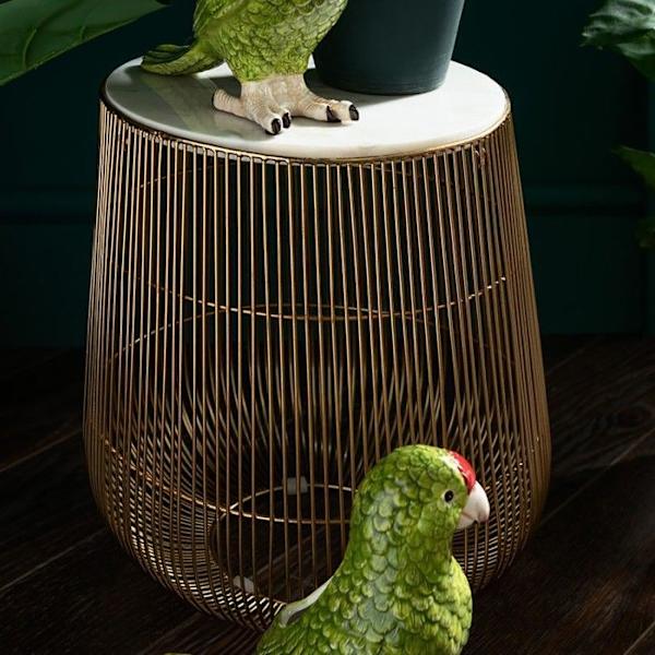 Bordstablett Beam guld marmor vit 32cm Kare Design Vit