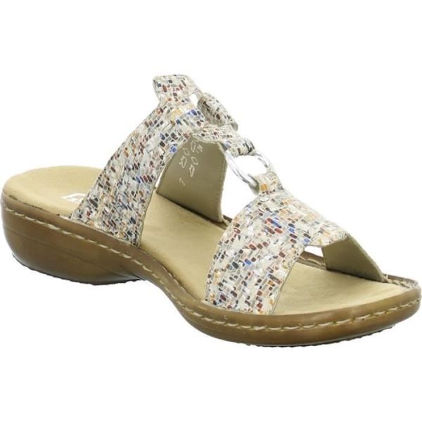 Sandaler Dam - Rieker - 608A093 - Beige - Bekväma - Elegant design Beige 40