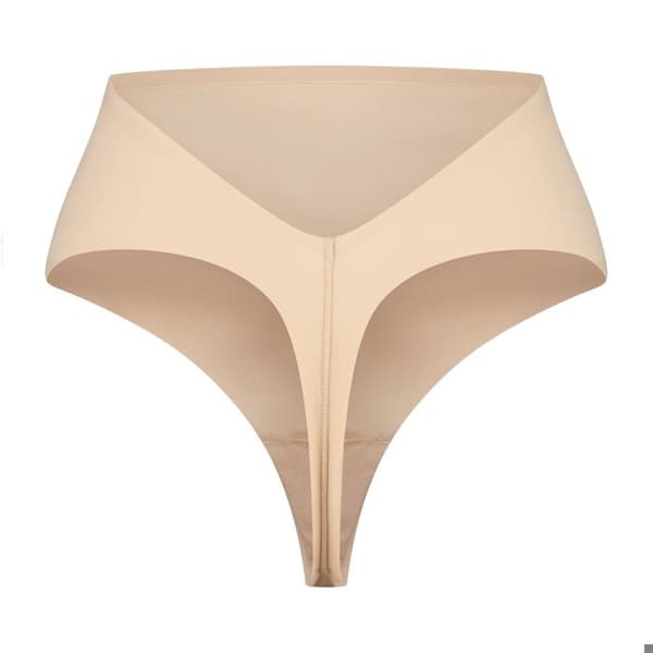 String midja hög rygglös kvinna Bye Bra beige M